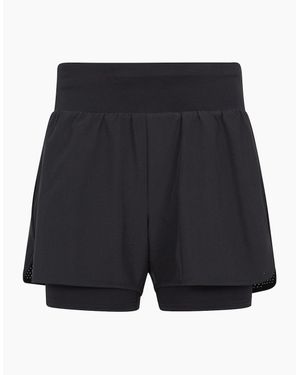 Mountain Warehouse Ladies Double Layered Running Shorts - Blue