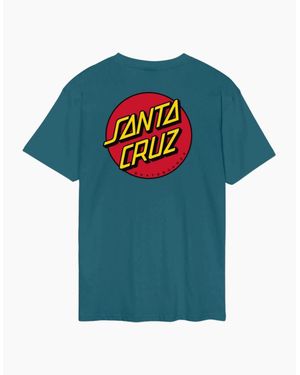 Santa Cruz Classic Dot Short Sleeve T-Shirt - Blue
