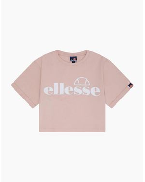 Ellesse Silo Cropped T-Shirt - Pink