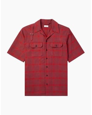 McQueen Oversized Camp-Collar Shirt - Red