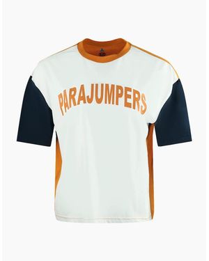Parajumpers Block Tee Logo Box T Shirt - Blue