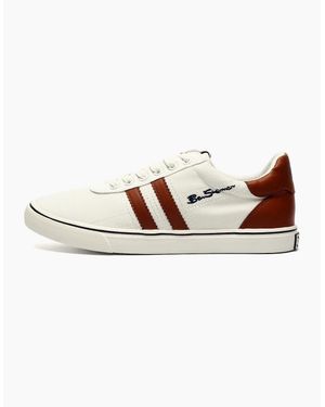 Ben Sherman Original Dexxy Trainers Tan - White
