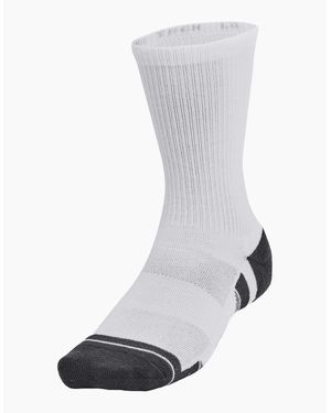 Under Armour Adult Performance Tech Crew Socks (Pack Of 3) - Grey