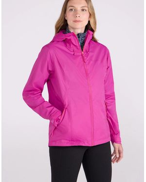 Mountain Warehouse Ladies Swerve Packaway Waterproof Jacket - Pink
