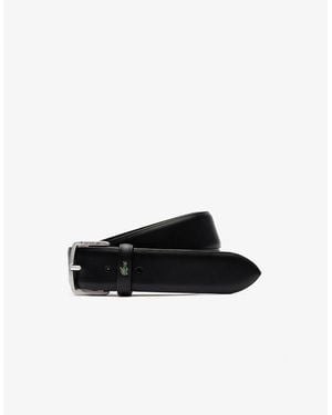 Lacoste Smooth Leather Belt - Black