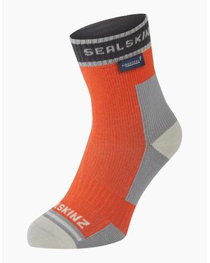 SealSkinz Holverstone Waterproof Ankle Running Socks - Orange