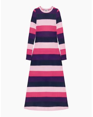 Ro&zo Blurred Stripe Jersey Dress - Multicolour