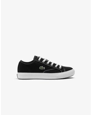 Lacoste Backcourt Canvas Low Trainers - White