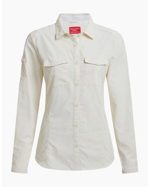 Craghoppers Ladies Adventure Iii Nosilife Long-Sleeved Shirt - White