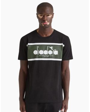 Diadora Ss Logo Rifle T-Shirt - Black