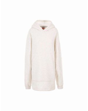 Trespass Adult Cosy Marl Fleece Oversized Hoodie - White
