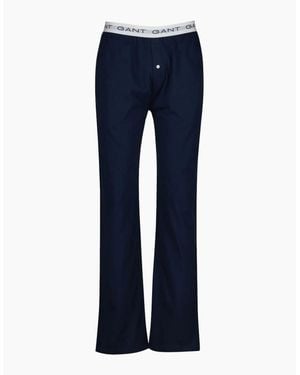 GANT Contrast Waistband Jersey Pyjama Bottoms - Blue