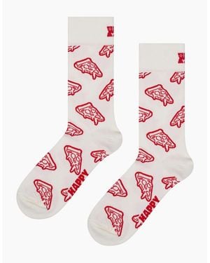Happy Socks Pizza Socks - Pink