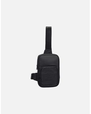 EA7 Eco Leather Sling Bag - Black