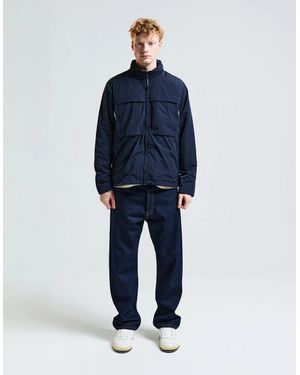 Aquascutum Lamina Mock Neck Jacket - Blue