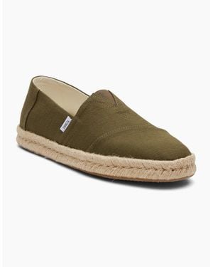 TOMS Alpargata Rope 2.0 Shoe Cotton Espadrilles - Green