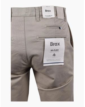Brax Fabio Cotton Trouser Stone - Grey