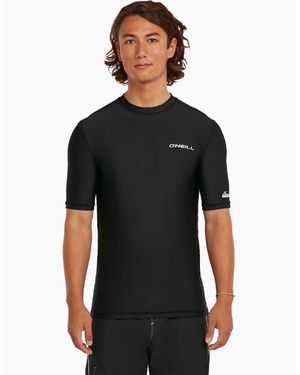 O'neill Sportswear Skins Short Sleeve Rash Vest - Black