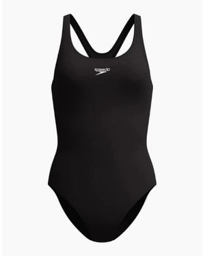 Speedo Ladies Medalist Endurance+ One Piece Swimsuit - Black