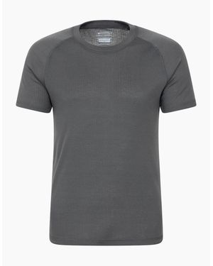 Mountain Warehouse Talus Round Neck Short-Sleeved Thermal Top - Grey