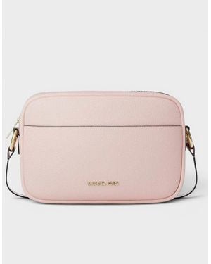 Michael Kors Pebbled Leather Camera Crossbody Bag Rose - Pink