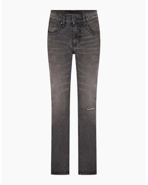Criminal Damage Essential Distressed Slim Fit Jeans - Grey
