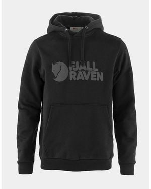 Fjallraven Logo Hoodie - Black