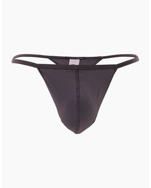 Hom Plume Ultra-Light G-String, Anthracite - Blue