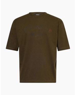 DSquared² Milano Logo Military T-Shirt - Green