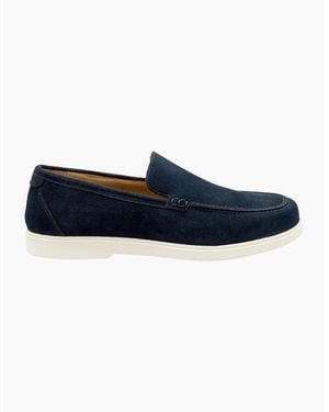 Loake Tuscany Suede Casual Shoe Suede - Blue