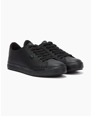 Kickers Leather Tovni Lacer Trainers - Black