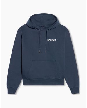 Jacquemus Le Sweatshirt Logo Hoodie - Blue