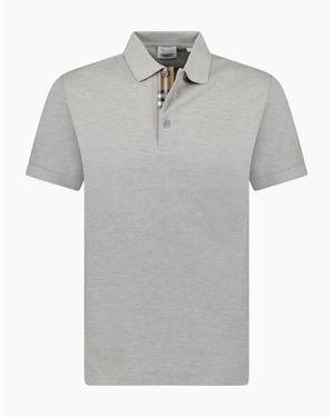 Burberry Hartford Check Polo Shirt - Grey