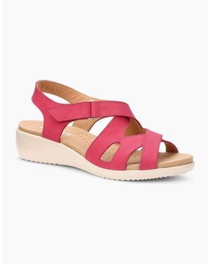 Hotter Eliana Low Wedge Sandals - Pink