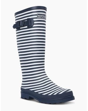 Regatta Fairweath Rain Boots With Lug Sole - Blue
