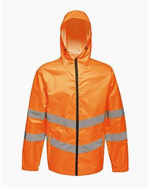 Regatta Professional Adult Hi-Vis Packaway Reflective Jacket - Orange