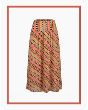 Nooki Design Dalston Geometric Printed Skirt - Green