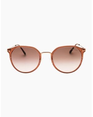 Tom Ford Shiny Dark Sunglasses - Brown