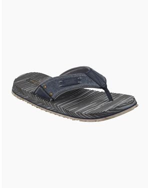 Skechers Quill Textile Flip Flops - Blue