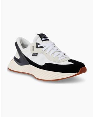 KIZIK Monaco Slip On Suede Trainers - White