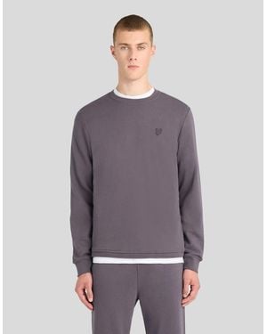 Lyle & Scott Superfine Cotton Crew Neck Sweatshirt - Grey
