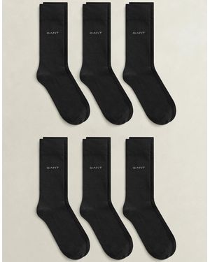 GANT 6-Pack Cotton Socks - Black