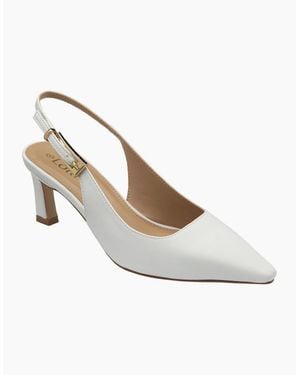 Lotus Sharon Slingback Court Shoes - White