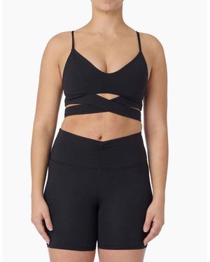 Skechers Goflex Slim Wrap Bra Polyester Sports Bra - Black