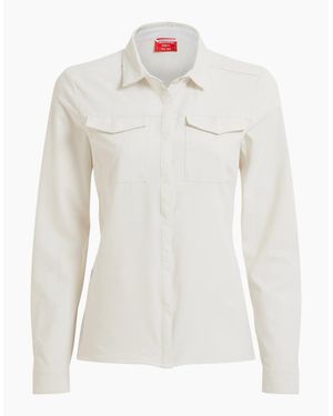 Craghoppers Ladies Nosilife Pro Iii Nosilife Long-Sleeved Shirt - Red