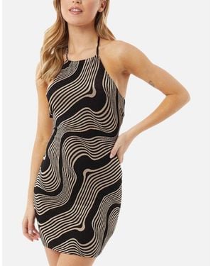 Brave Soul Dress Sleeveless Party Tops Club Sexy Bodycon Midi Tank Dress - Black