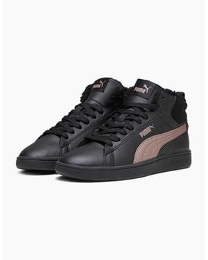PUMA Smsh Mid Wtr Low Top Trainers - Black
