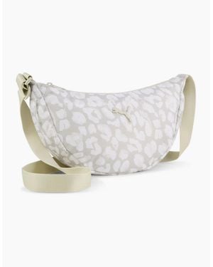 PUMA Pop Half Moon Shoulder Bag - White