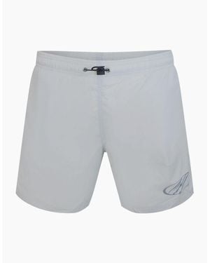 Philipp Plein Plein Sport Monotone Logo Medium Boardshort Swim Shorts - Blue