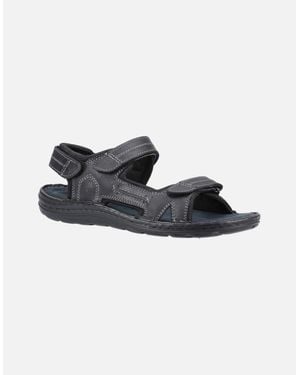 Hush Puppies Alistair Leather Sandals - Black